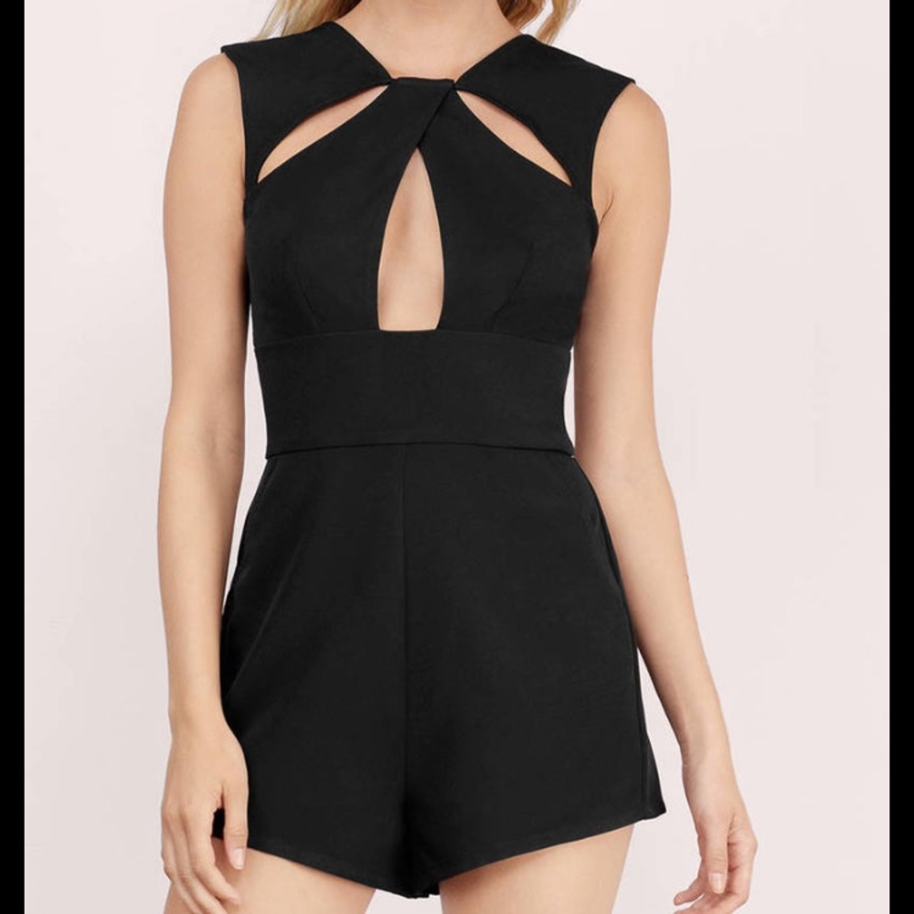 TOBI black cutout romper!
